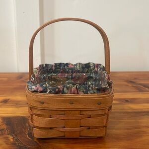 Vtg Longaberger 1991 Mother’s Day Touch Of Pink Potpourri Basket